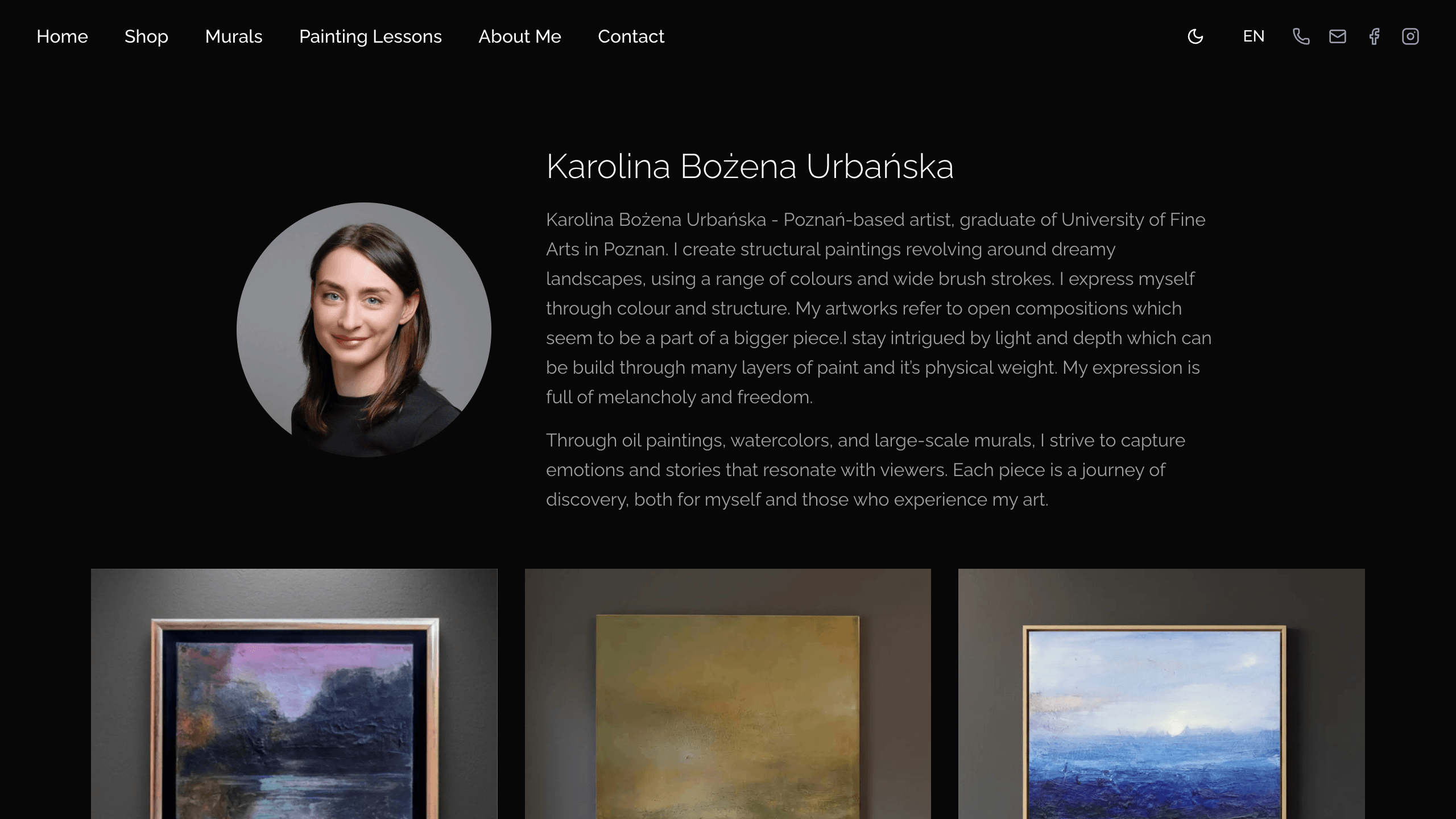 Karolina Bożena-Urbańska website